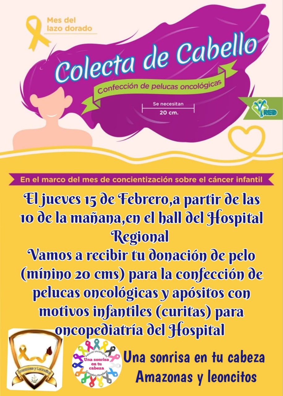 Realizan una Colecta de Cabello para pelucas oncológicas