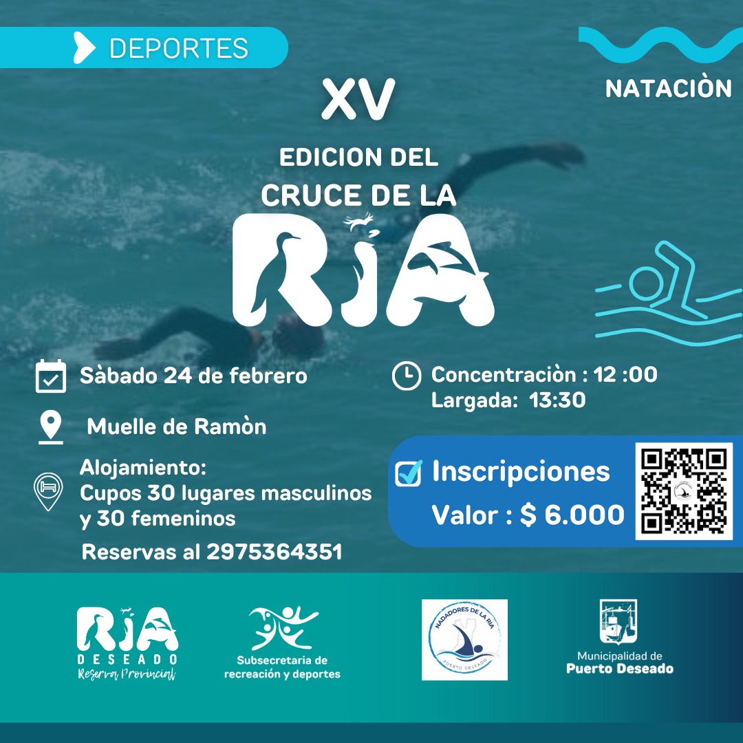 Puerto Deseado se prepara para la XV Edición del Cruce de la Ría