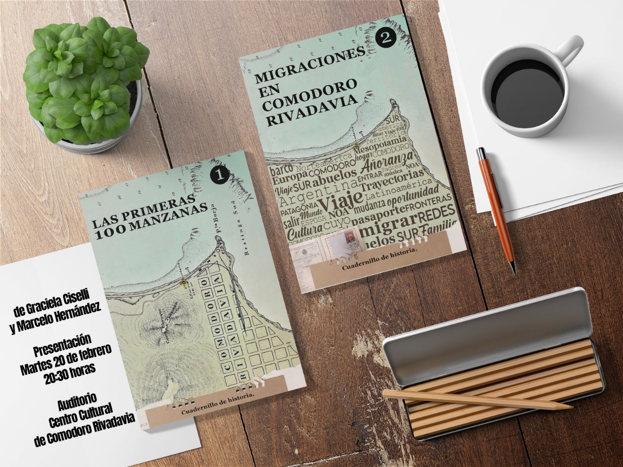 Hoy 20:30 lanzan una colección de cuadernillos dedicados a la historia de Comodoro