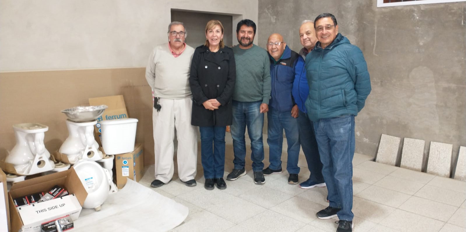 Valiosa colaboración del Sindicato con nuestra Asociación de Jubilados en Caleta Olivia