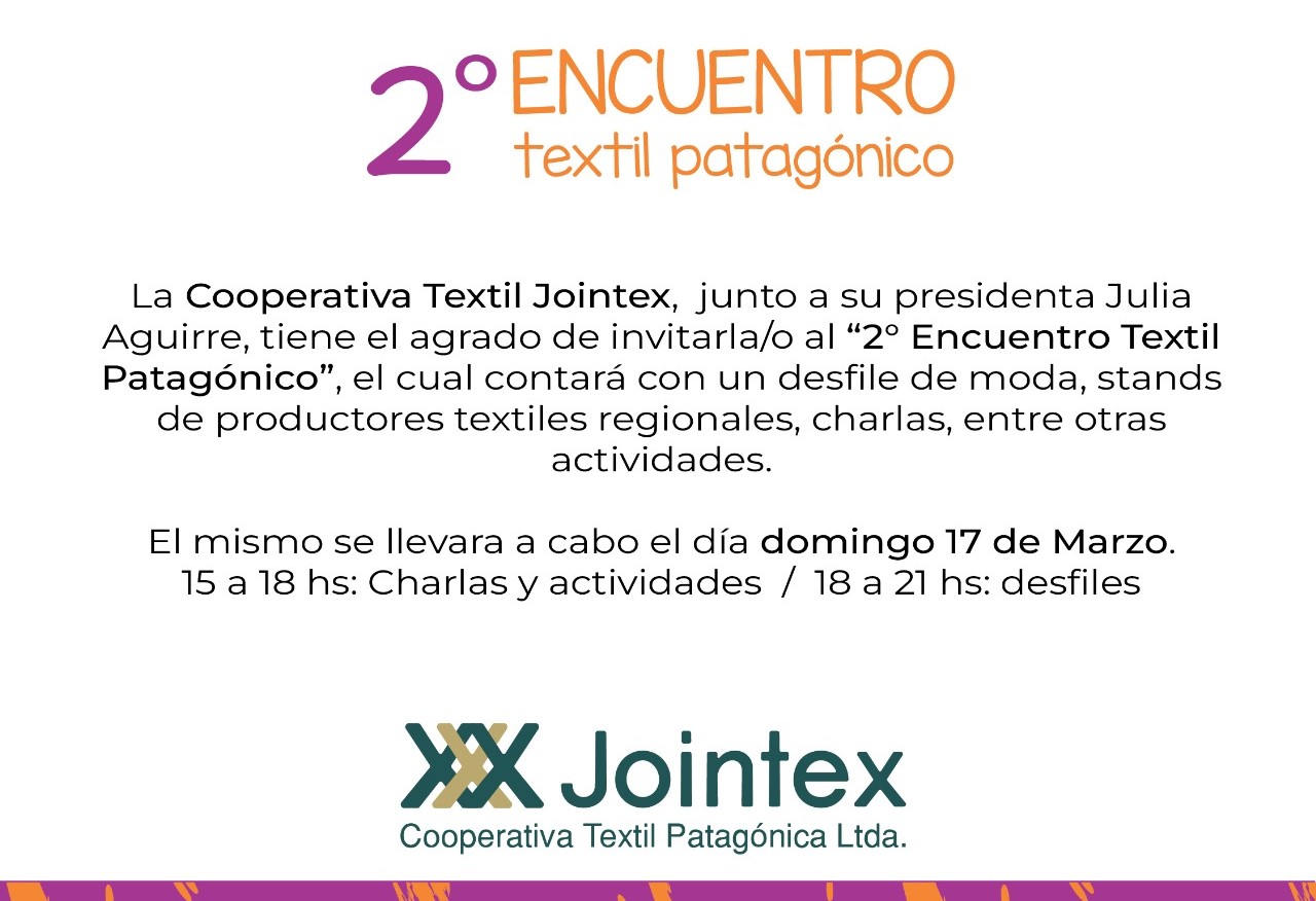 Llega el 2° Encuentro Textil Patagónico a Comodoro Rivadavia