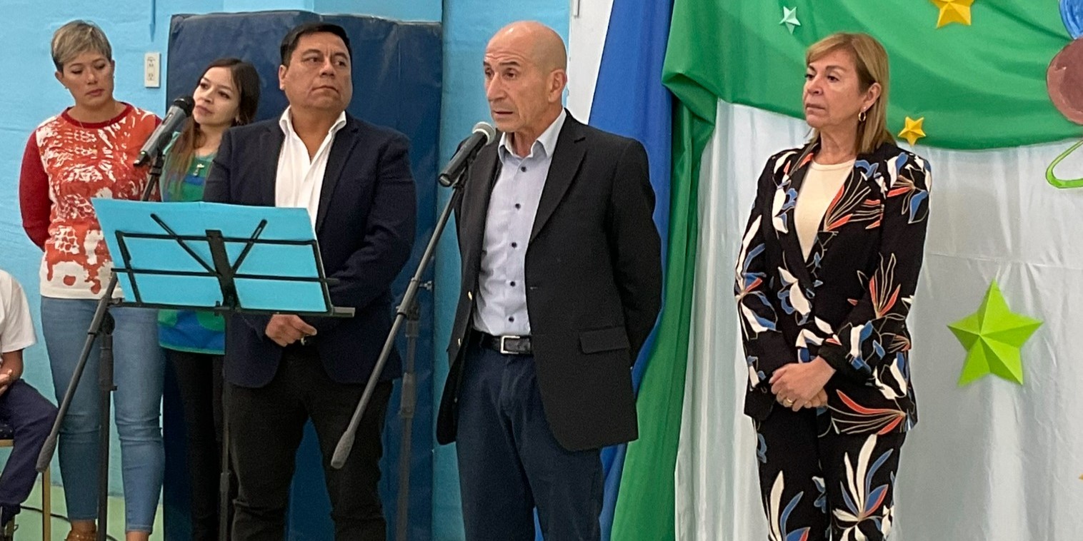 Llugdar presidió la apertura del Ciclo Lectivo en el Instituto Aónikenk
