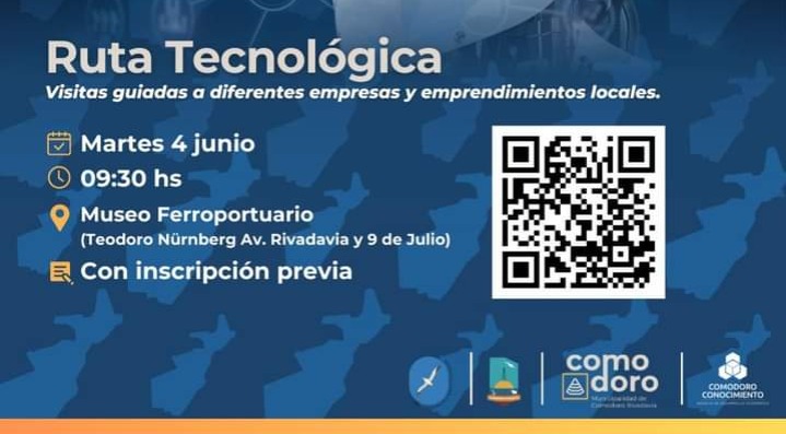Este martes 4 de junio se realizará ‘Ruta Tecnológica’ con inscripción previa