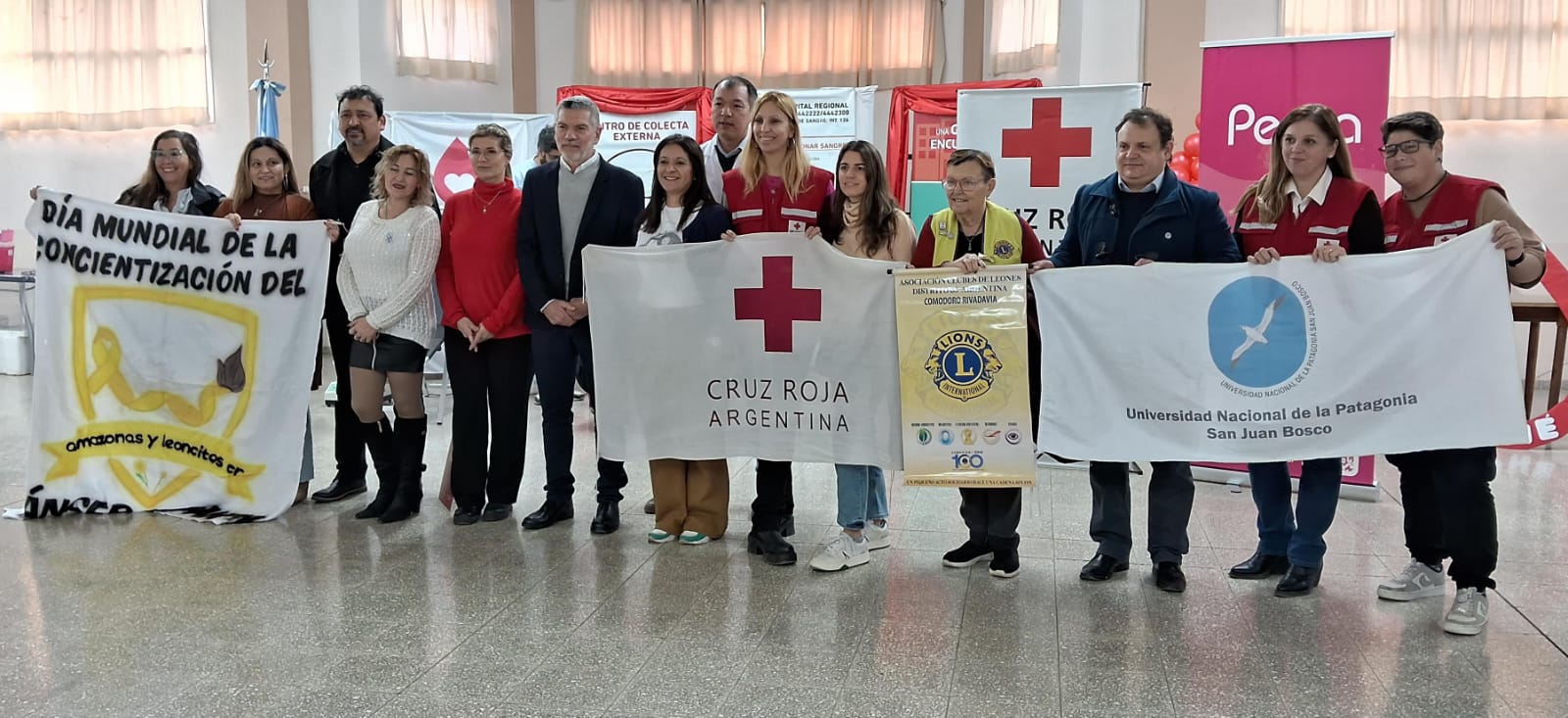 Aniversario de la Cruz Roja Argentina: Realizan una campaña de donación de sangre en el Centro de Jubilados
