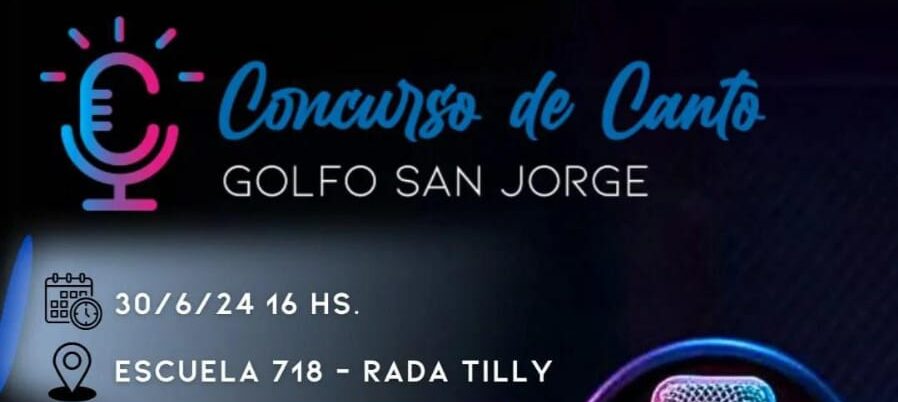 Este domingo 30 se va a realizar el primer Concurso de canto Golfo San Jorge en Rada Tilly