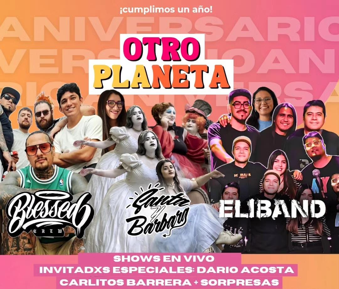 Este viernes ‘Otro Planeta’ festeja su Aniversario con mucha Cultura Comodorense