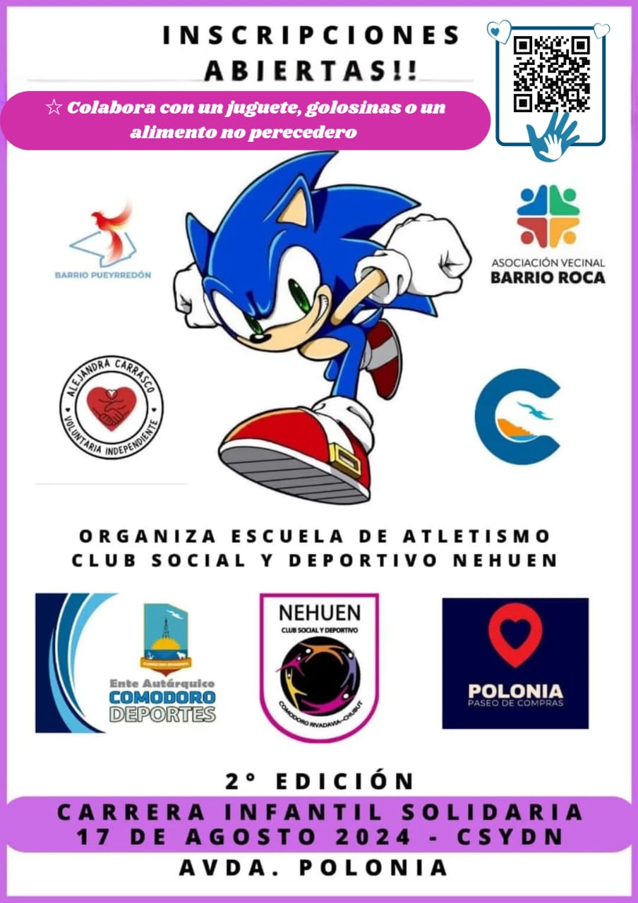 Este sábado 17 realizarán una Corrida Infantil Solidaria