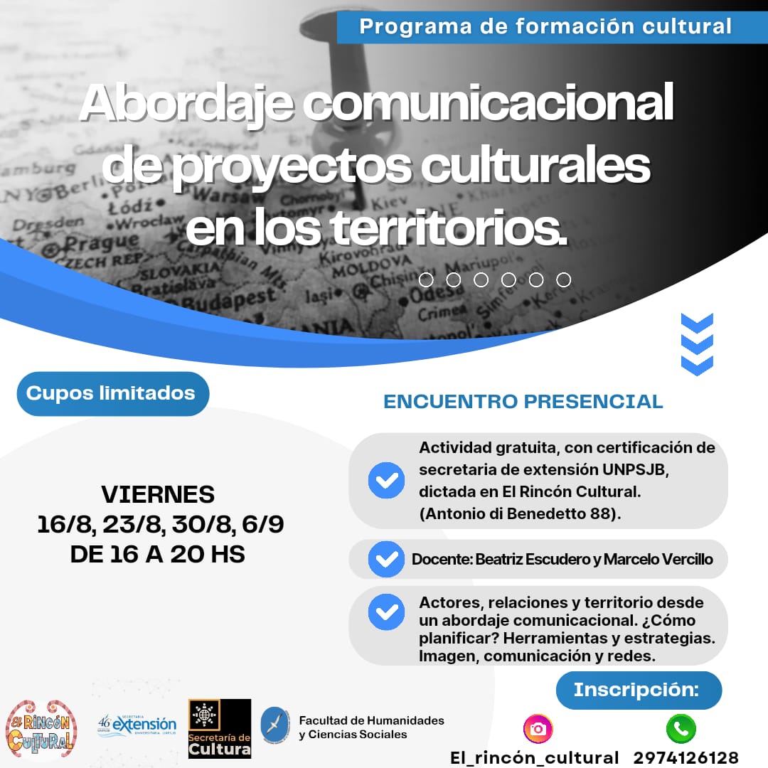 Se va a realizar el 3er Módulo del Programa de Formación Cultural
