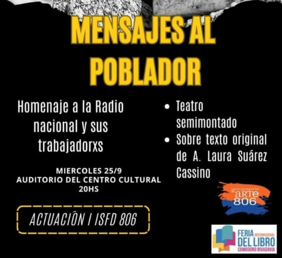 Hoy 20hs alumnos del ISFD N° 806 realizarán un homenaje a la Radio Nacional
