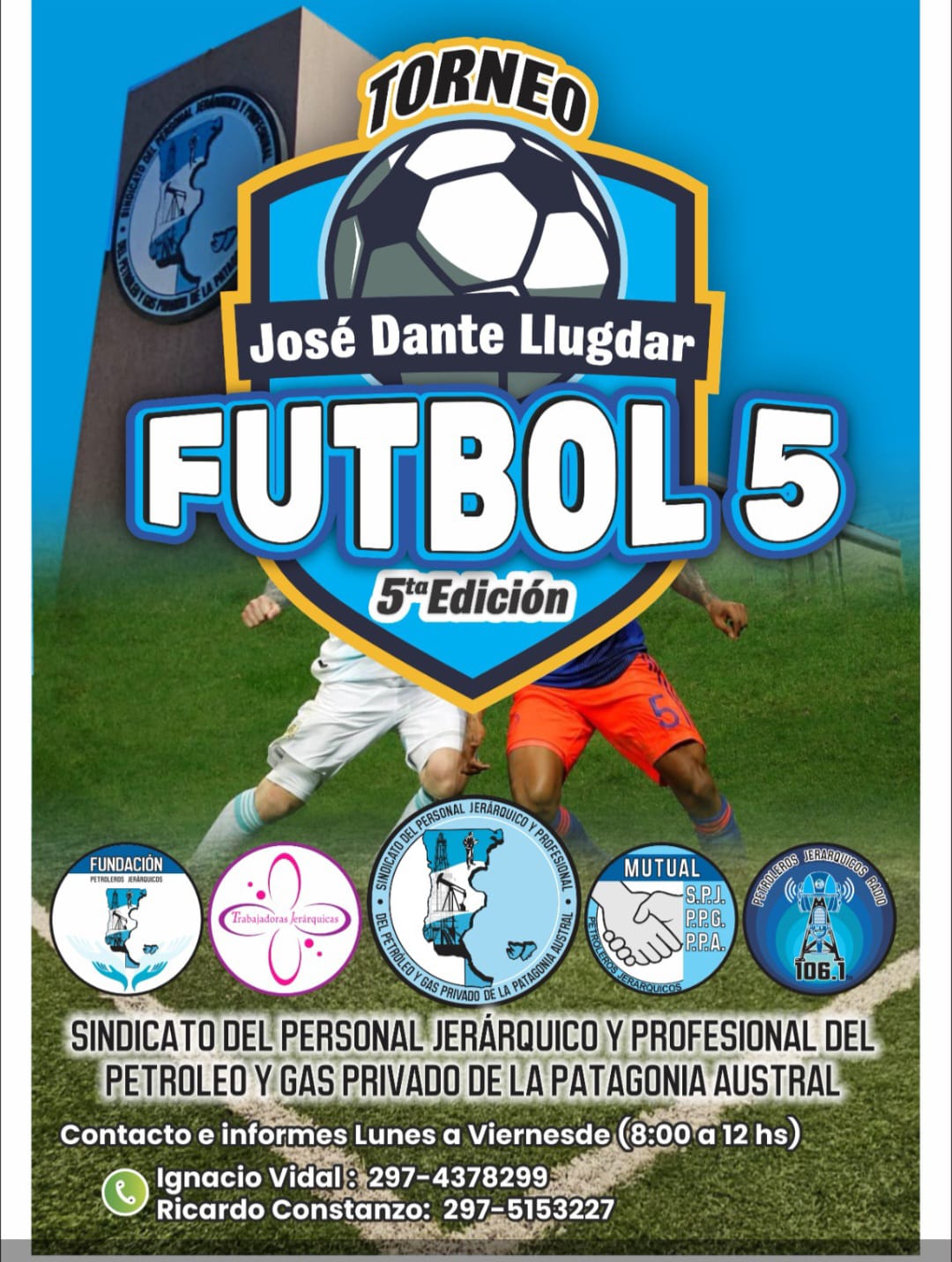 Petroleros Jerárquicos lanzan la 5ª Edición del Torneo de Fútbol 5 “José Dante Llugdar”