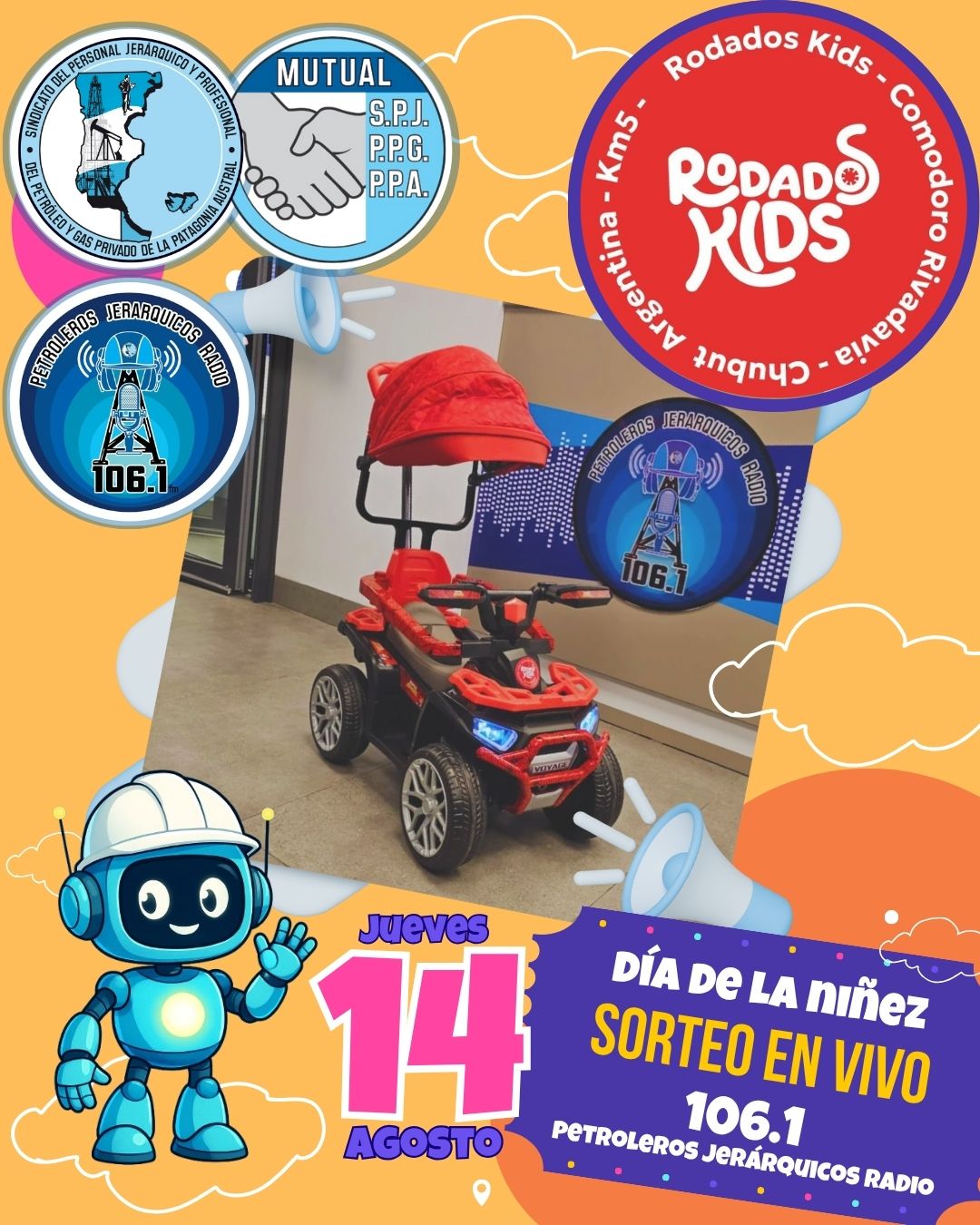 Gran sorteo por el Día de la Niñez