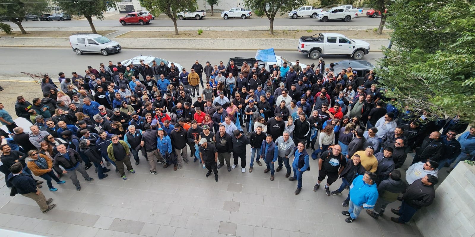 Petroleros Jerárquicos participó de la movilización contra la reforma laboral en Caleta Olivia
