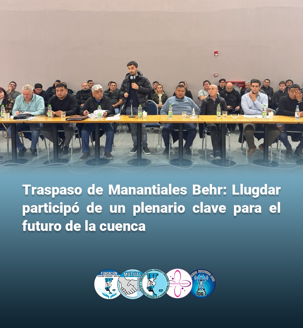 Traspaso de Manantiales Behr: Llugdar participó de un plenario clave para el futuro de la cuenca